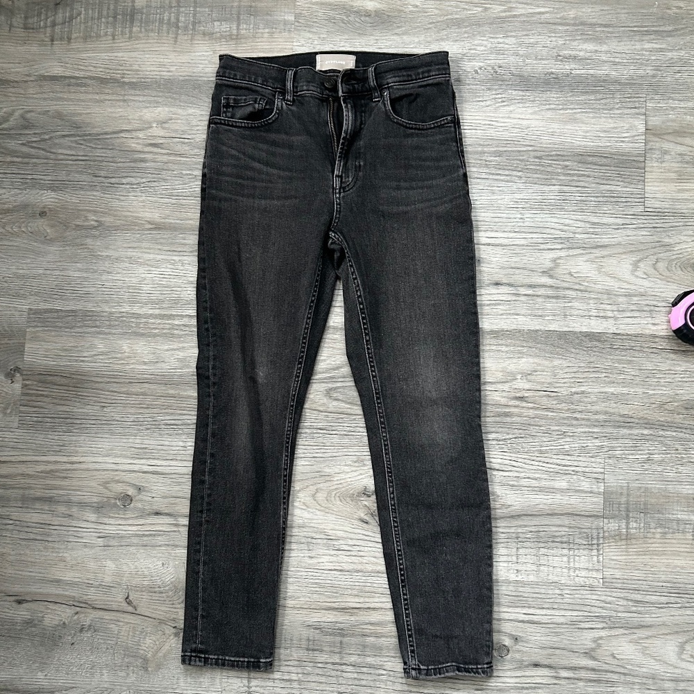 Everlane Black Washed Ankle Jean Sz 26